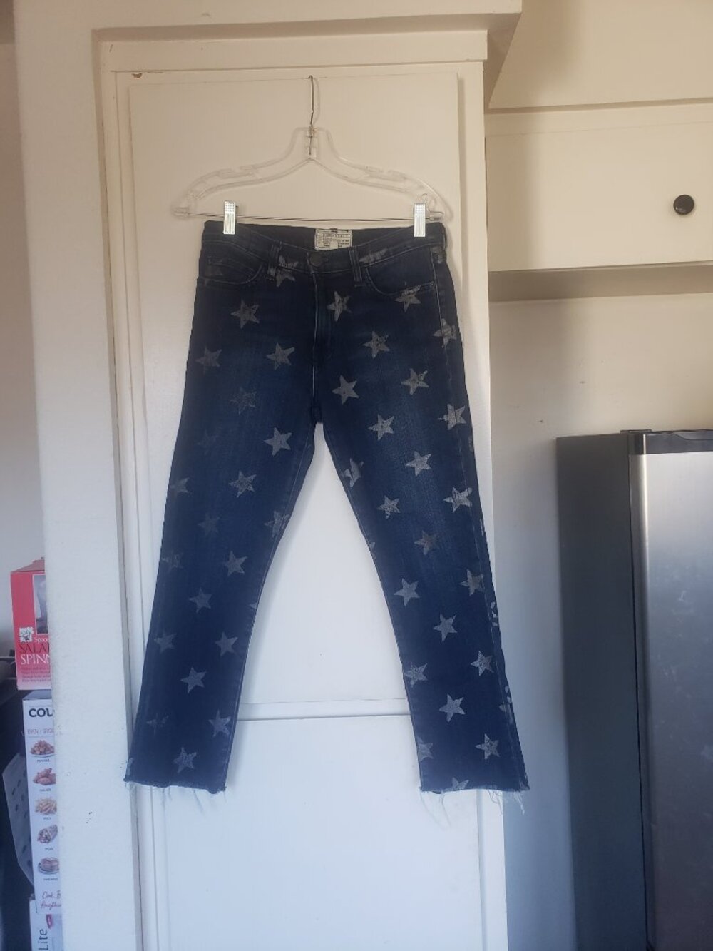 Current Elliot Star Jeans Blue and Silver Size 28